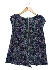 Vorschaubild 2 von Damen Langarmshirt Viskose Grafisch Mehrfarbig Gr. 34/XS