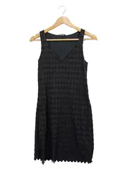 Vorschaubild 1 von Damen Etuikleid Gr. S Schwarz Elegant Strukturmuster