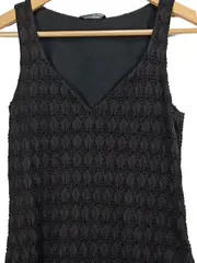 Vorschaubild 3 von Damen Etuikleid Gr. S Schwarz Elegant Strukturmuster