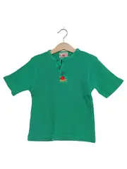 Vorschaubild 1 von Duplo Kinder Shirt Kurzarm Gr. 104/110 Grün Waffle Henley