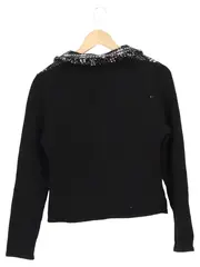 Vorschaubild 2 von Damen Strickjacke Gr. 38/M Mehrfarbig Kariert Klassisch Elegant