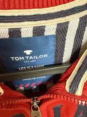 Vorschaubild 8 von Herren Sweatjacke Gr. 48/M Rot Casual mit Schriftzug Reißverschluss