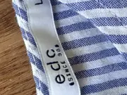 Vorschaubild 4 von edc Damen Bluse gestreift Blau Gr. 40/L Sommer Casual