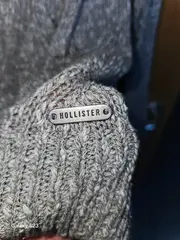 Vorschaubild 3 von Damen Strickjacke Grau Gr. 42/XL Casual Baumwolle