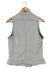 Vorschaubild 2 von Damen Leichte Weste Gr. 40/L Grau Casual Jeansweste