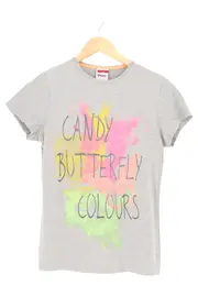 Vorschaubild 2 von ERSTINGS FAMILY Kinder Shorts Einheitsgröße Grau Gestreift Casual Baumwolle