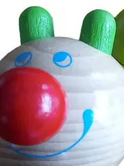 Vorschaubild 3 von Holzraupe Rassel Greifling Baby Spielzeug Farbenfroh Mehrfarbig Holz
