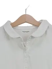Vorschaubild 4 von Poloshirt Mädchen Gr. 140 Weiß Basic Kurzarm