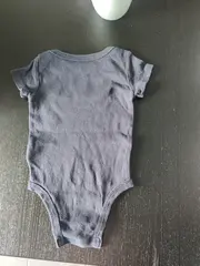 Vorschaubild 3 von Baby Body Kinder Gr. 62 Blau Logo Baumwolle