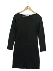 Vorschaubild 1 von Damen Strickkleid XS 34 Schwarz Minikleid Klassisch Elegant