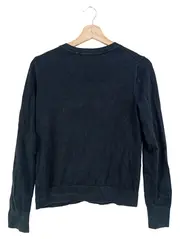 Vorschaubild 2 von Strickjacke Damen Gr. 36/S Schwarz Klassisch Elegant Baumwolle