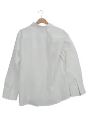 Vorschaubild 2 von Hemdbluse Damen Gr. 48 Weiß Business Langarm Bluse