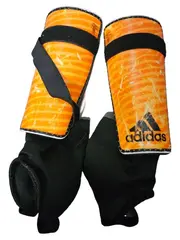 Vorschaubild 1 von Fussball Schienbeinschoner Kinder Gr. 140 Mehrfarbig Orange Schwarz