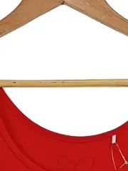 Vorschaubild 3 von Damen Unterhemd Gr. 38 Rot Basic Tank Top Baumwolle Rippstrick