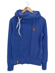 Vorschaubild 1 von Kapuzenpullover Damen Gr. M Blau Hoodie Schalkragen