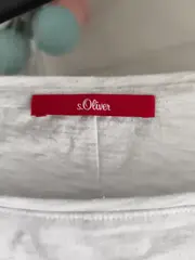 Vorschaubild 4 von Damen Langarmshirt Grau Meliert Blumen Stickerei Gr. 40 L