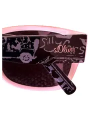 Vorschaubild 2 von Damen Sonnenbrille Kunststoff Grafisch Rosa Pink Schwarz UV-Schutz