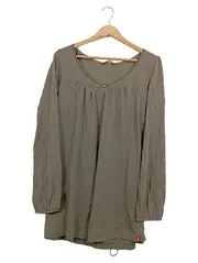 Vorschaubild 1 von EDC Damen Langarmshirt Gr. 40/L Oliv Casual Baumwolle