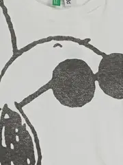 Vorschaubild 3 von T-Shirt Kinder Gr. 140 Weiß Snoopy Tiermotiv Baumwolle