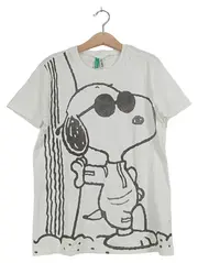 Vorschaubild 1 von T-Shirt Kinder Gr. 140 Weiß Snoopy Tiermotiv Baumwolle