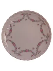 Vorschaubild 1 von Porcelaine Rose Servierplatte 19x19cm Weiß Blumenmuster