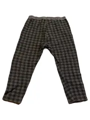 Vorschaubild 3 von Kinder Leggings Kariert Grau Blau Gr. 92 Baumwolle