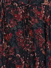 Vorschaubild 3 von Woman Bluse Damen S/36 Blumenmuster Langarm Boho Viskose