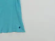 Vorschaubild 3 von Damen Top Türkis Einheitsgröße Casual Baumwolle Rippstrick Spitze