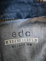 Vorschaubild 8 von EDC Damen Jeanskleid Gr. 38 Blau Casual Baumwolle Midikleid