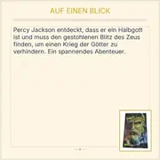 Vorschaubild 2 von Percy Jackson Diebe im Olymp Rick Riordan Abenteuerroman Taschenbuch Deutsch