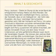 Vorschaubild 3 von Percy Jackson Diebe im Olymp Rick Riordan Abenteuerroman Taschenbuch Deutsch