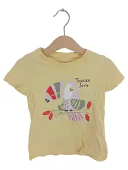 Vorschaubild 1 von Kinder T-Shirt Gr. 98 Gelb Tiermotiv Kurzarm Baumwolle