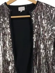 Vorschaubild 5 von Pailletten Bolero Jacke Damen XS Schwarz Glamourös Party
