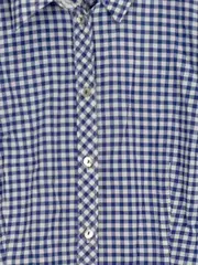 Vorschaubild 4 von Damen Hemdbluse kariert Blau Gr. 34/XS