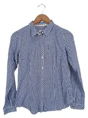 Vorschaubild 1 von Damen Hemdbluse kariert Blau Gr. 34/XS