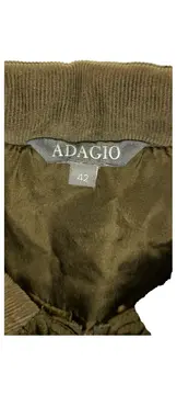 Vorschaubild 6 von Damen Steppjacke Gr. 42 Oliv Grün Cord-Kragen Quilted