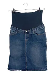 Vorschaubild 1 von Damen Umstandsrock Jeansrock Gr. 36 Blau Schwangerschaft