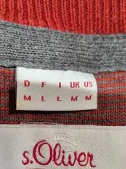 Vorschaubild 4 von Pullover Herren Gr. M V-Ausschnitt Orange Baumwolle Langarm