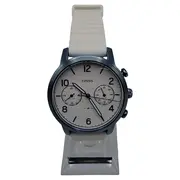 Vorschaubild 1 von Damen Armbanduhr Chronograph Dual Time Weiß Silikon ES4235