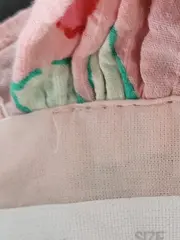 Vorschaubild 3 von Sommerkleid Mädchen Gr. 110 Rosa Blumenmuster Rüschen Baumwolle