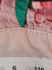 Vorschaubild 4 von Sommerkleid Mädchen Gr. 110 Rosa Blumenmuster Rüschen Baumwolle