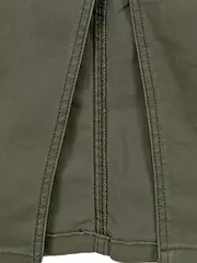 Vorschaubild 4 von Damen Cargo Hosenrock Maxirock Uni Oliv Baumwolle Gr. XS 34