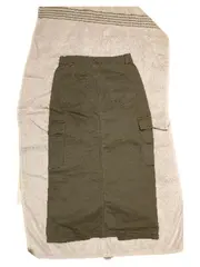 Vorschaubild 7 von Damen Cargo Hosenrock Maxirock Uni Oliv Baumwolle Gr. XS 34