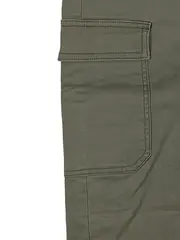 Vorschaubild 3 von Damen Cargo Hosenrock Maxirock Uni Oliv Baumwolle Gr. XS 34