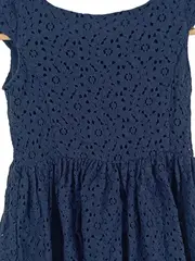 Vorschaubild 2 von Mädchen Sommerkleid Gr. 120 Spitze Dunkelblau