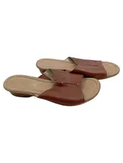 Vorschaubild 1 von Damen Sandalen Pantoletten Gr. 39 Braun Komfortabel Leder