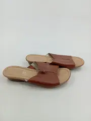 Vorschaubild 2 von Damen Sandalen Pantoletten Gr. 39 Braun Komfortabel Leder