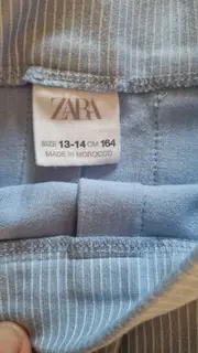 Vorschaubild 4 von Kinder Faltenrock Gr. 164 Blau Gestreift Casual