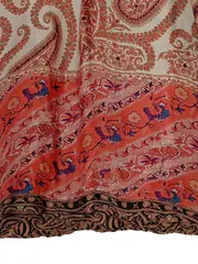 Vorschaubild 3 von Bohemian Bluse 3/4 Arm Paisley Stickerei Orange Damen Gr. XS