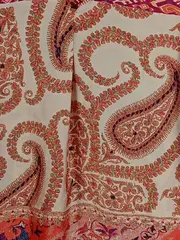 Vorschaubild 2 von Bohemian Bluse 3/4 Arm Paisley Stickerei Orange Damen Gr. XS